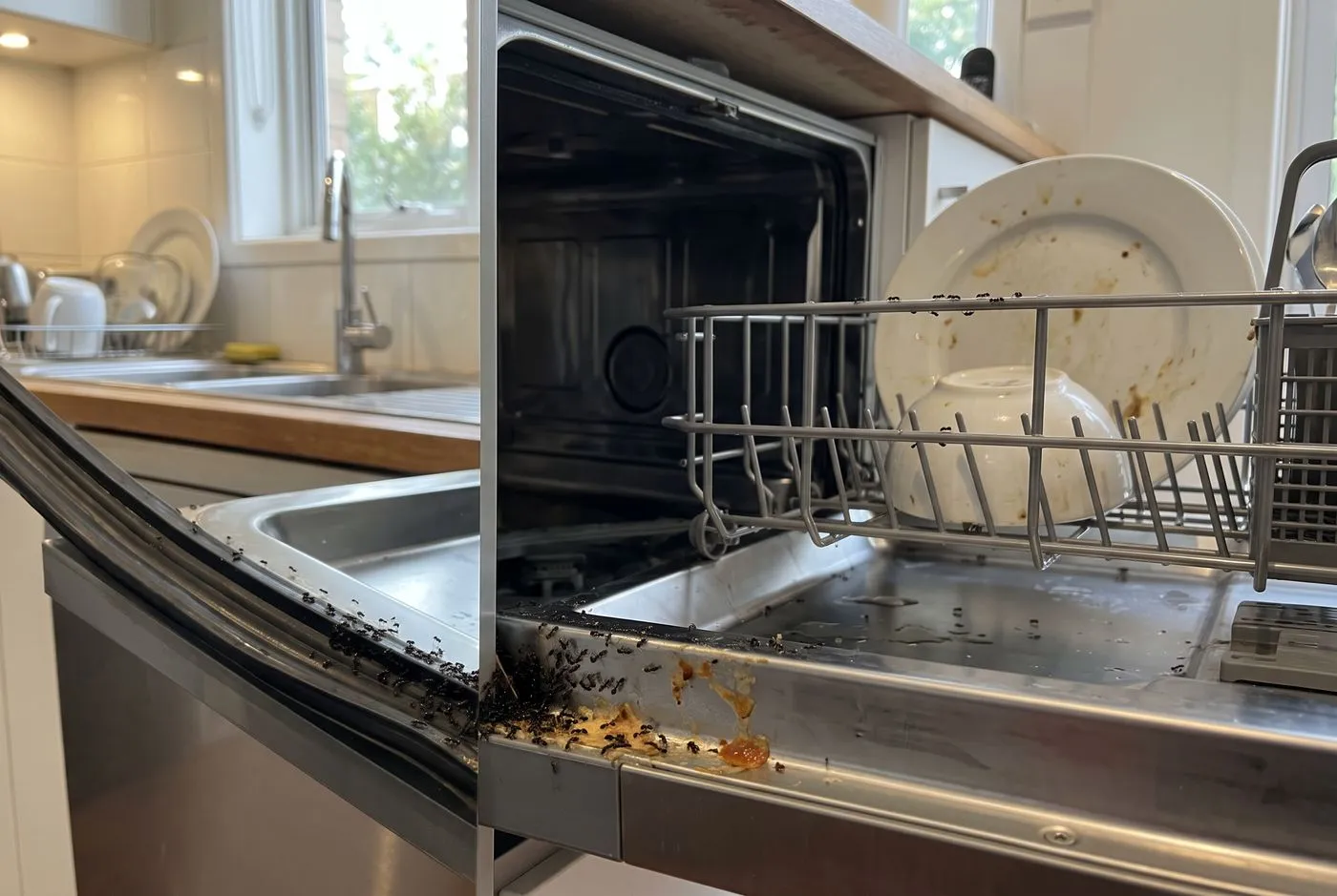 Ants in the dishwasher