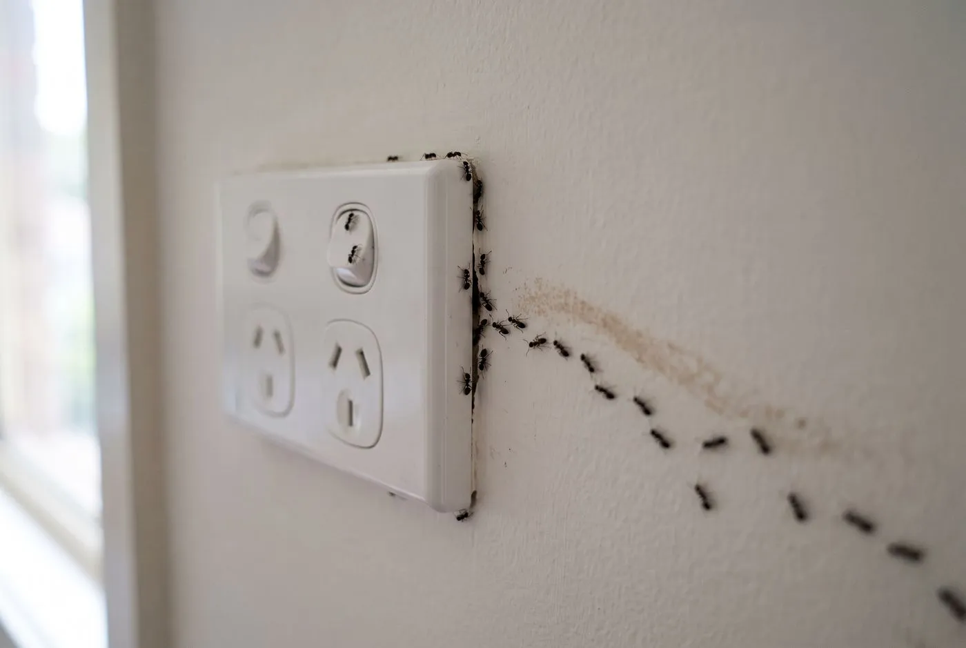 Ants inside power points