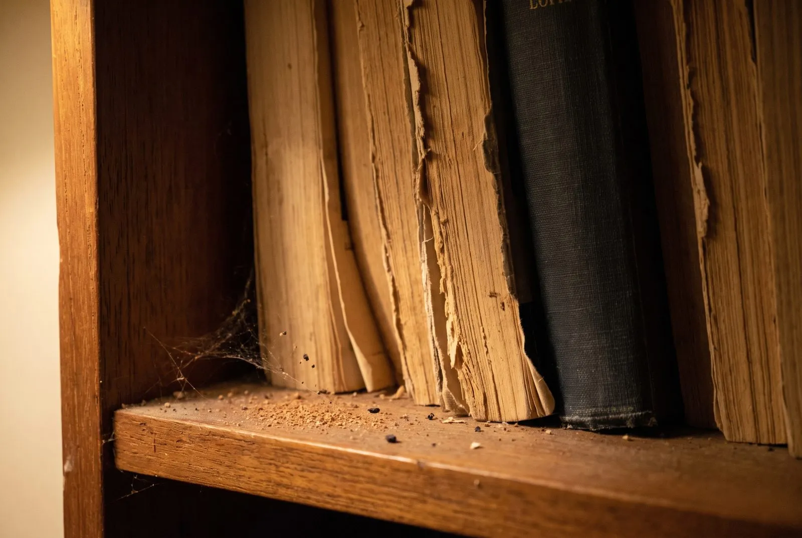 Chewed book bindings
