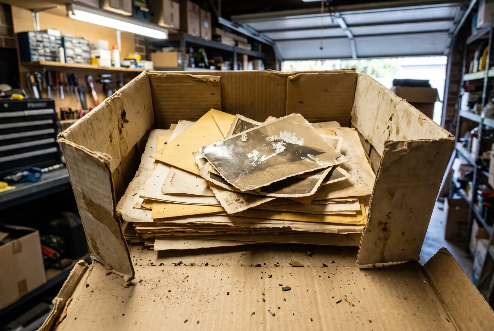Damage in storage boxes